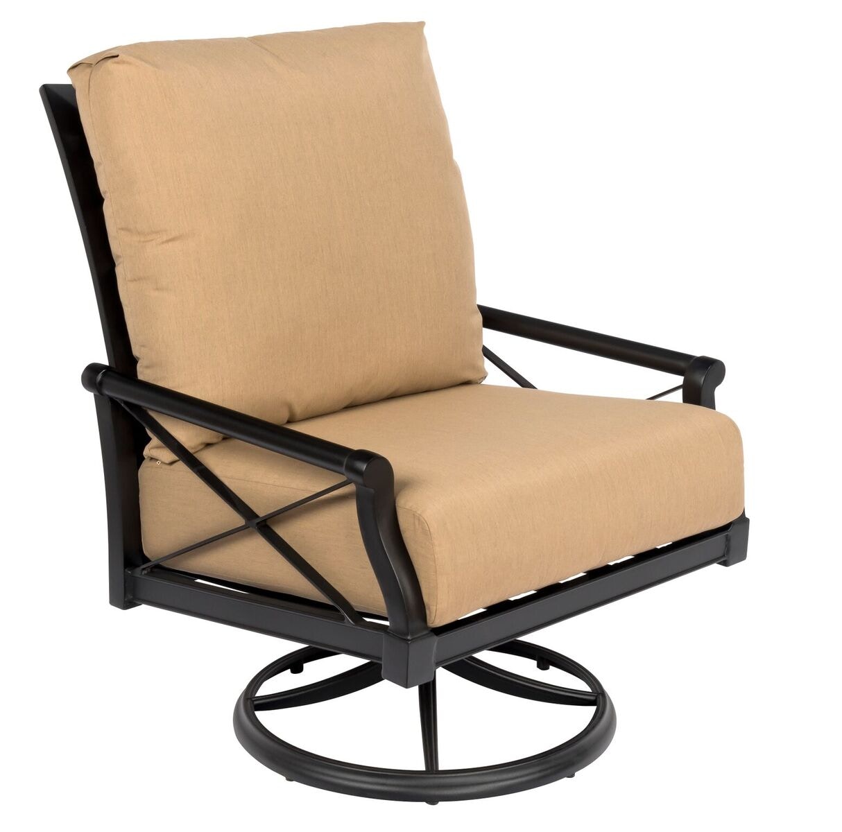 Woodard Outdoor Furniture Andover Big Man s Swivel Rocking Lounge